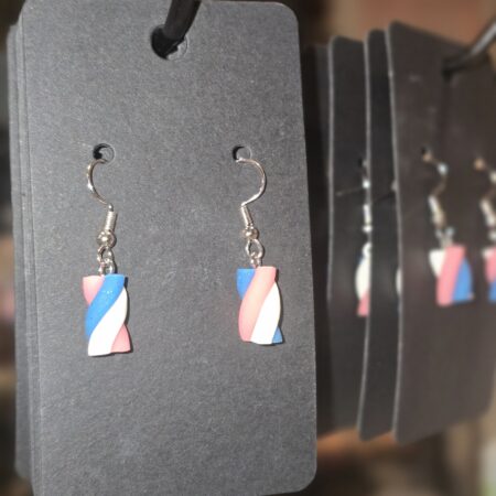 Trans Pride Flag Spiral Dangler