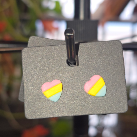 Pan Pride Heart Stud, 1/4 inch